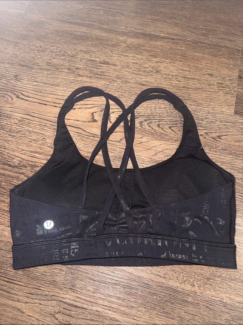 Lululemon Energy Bra Manifesto Black Foil - Picture 4 of 5